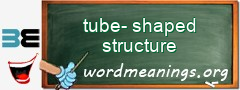 WordMeaning blackboard for tube-shaped structure